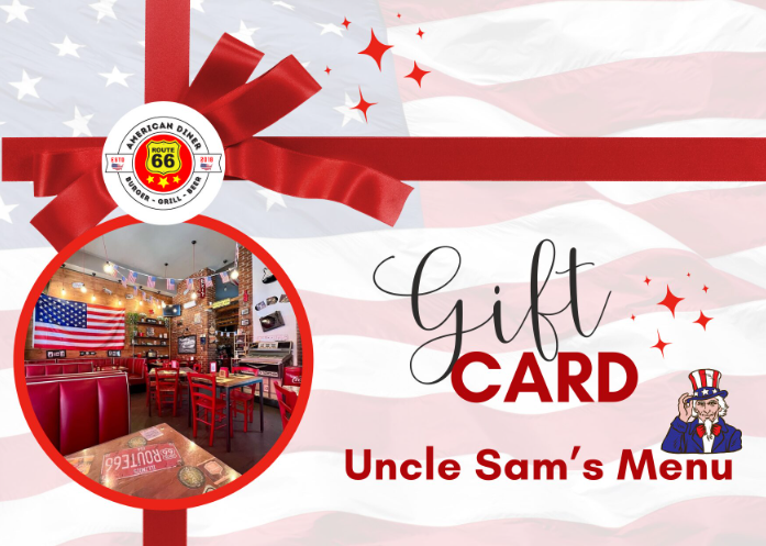 Gift Card Uncle Sam's Menu